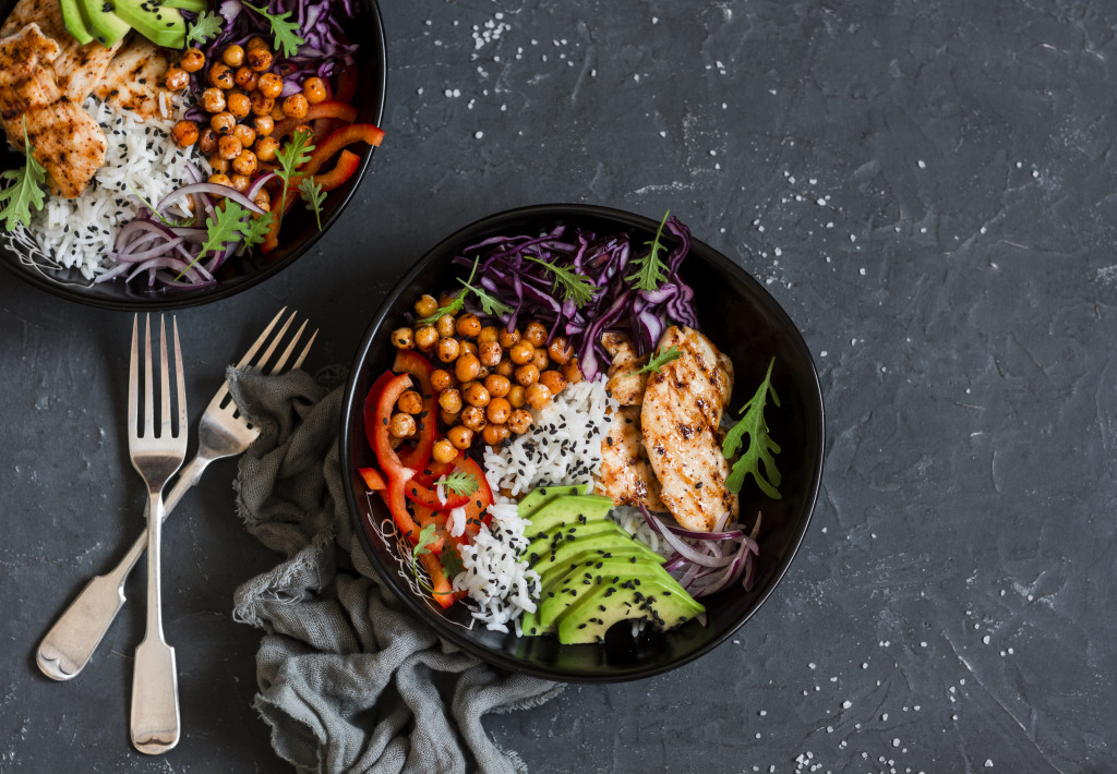 healthy food bowls