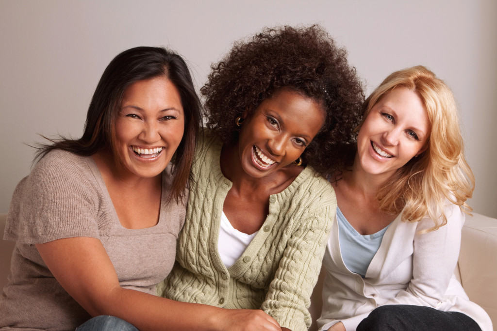 smiling women