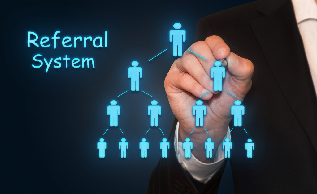An image of a referral system