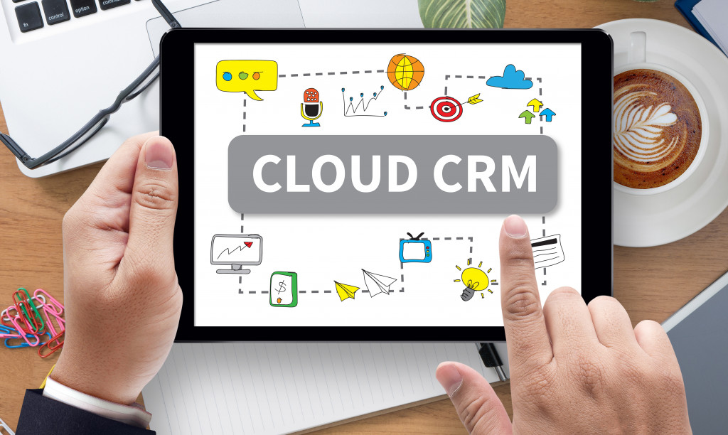 cloud CRM in tablet